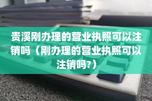 贵溪刚办理的营业执照可以注销吗（刚办理的营业执照可以注销吗?）