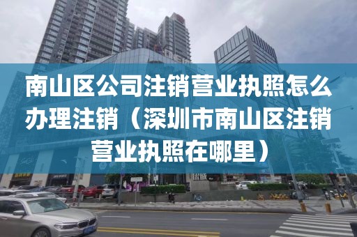 南山区公司注销营业执照怎么办理注销（深圳市南山区注销营业执照在哪里）