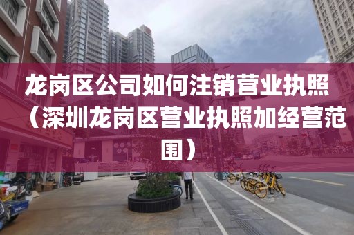 龙岗区公司如何注销营业执照（深圳龙岗区营业执照加经营范围）