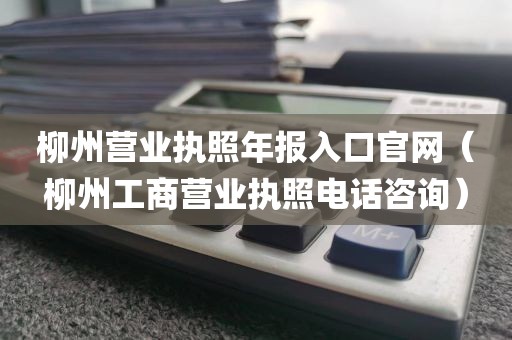 柳州营业执照年报入口官网（柳州工商营业执照电话咨询）