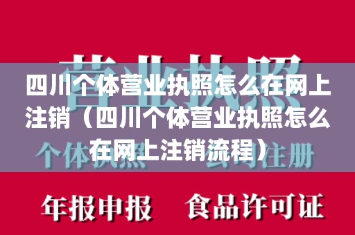 四川个体营业执照怎么在网上注销（四川个体营业执照怎么在网上注销流程）