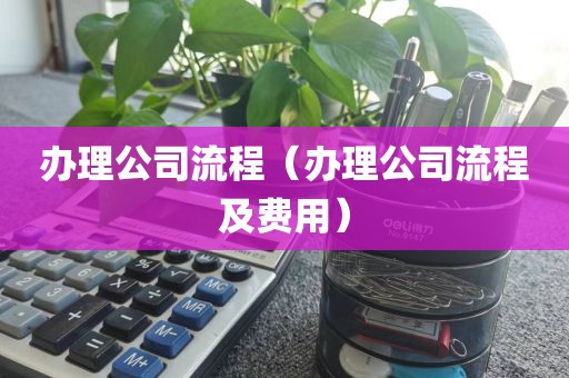 办理公司流程（办理公司流程及费用）