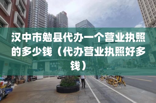 汉中市勉县代办一个营业执照的多少钱（代办营业执照好多钱）
