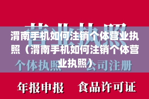 渭南手机如何注销个体营业执照（渭南手机如何注销个体营业执照）