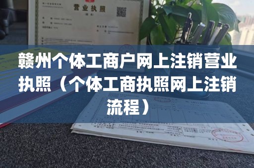 赣州个体工商户网上注销营业执照（个体工商执照网上注销流程）