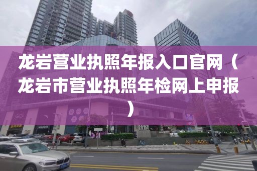 龙岩营业执照年报入口官网(龙岩市营业执照年检网上申报)