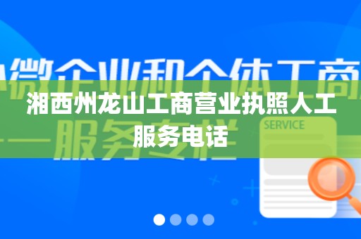 湘西州龙山工商营业执照人工服务电话
