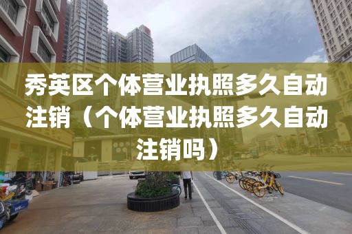 秀英区个体营业执照多久自动注销（个体营业执照多久自动注销吗）