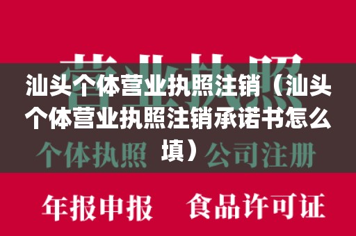 汕头个体营业执照注销（汕头个体营业执照注销承诺书怎么填）