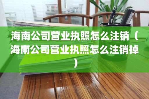 海南公司营业执照怎么注销（海南公司营业执照怎么注销掉）