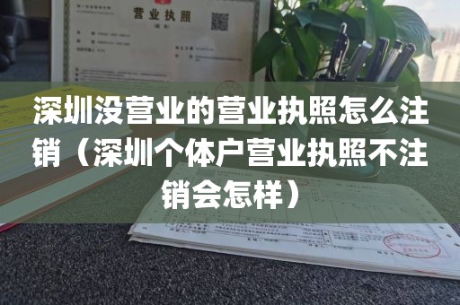 深圳没营业的营业执照怎么注销（深圳个体户营业执照不注销会怎样）