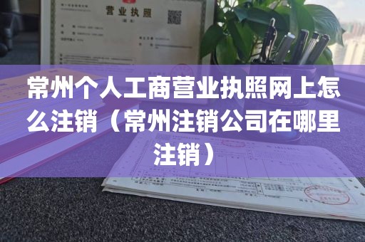 常州个人工商营业执照网上怎么注销（常州注销公司在哪里注销）