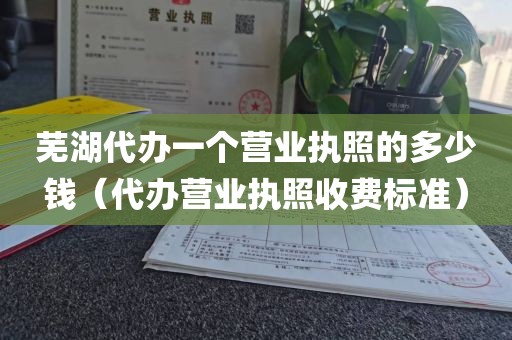 芜湖代办一个营业执照的多少钱（代办营业执照收费标准）
