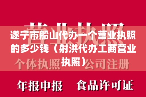 遂宁市船山代办一个营业执照的多少钱（射洪代办工商营业执照）