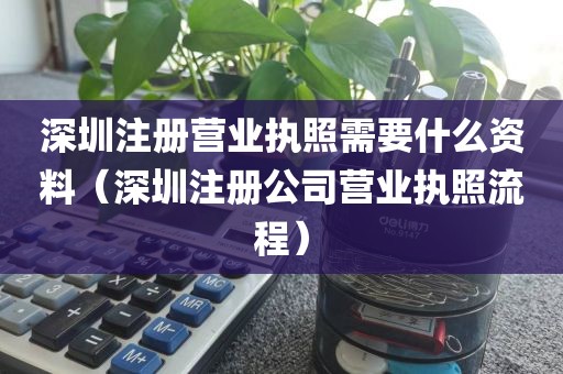 深圳注册营业执照需要什么资料（深圳注册公司营业执照流程）