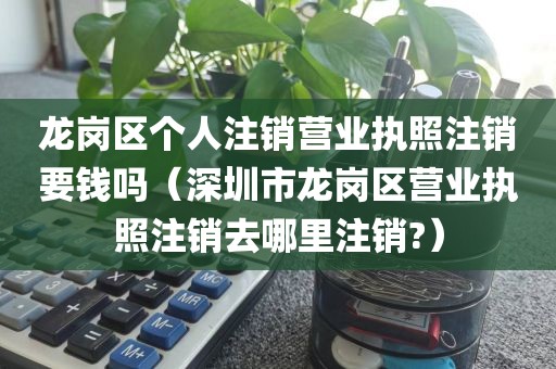 龙岗区个人注销营业执照注销要钱吗（深圳市龙岗区营业执照注销去哪里注销?）