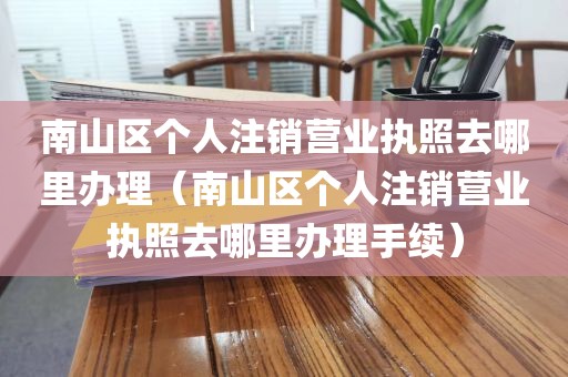 南山区个人注销营业执照去哪里办理（南山区个人注销营业执照去哪里办理手续）