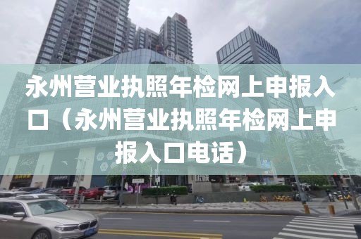 永州营业执照年检网上申报入口(永州营业执照年检网上申报入口电话)