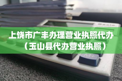 上饶市广丰办理营业执照代办(玉山县代办营业执照)