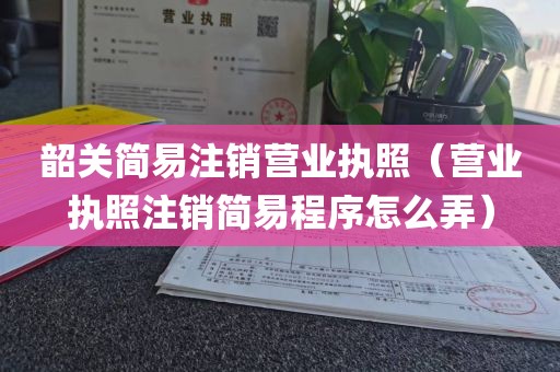 韶关简易注销营业执照（营业执照注销简易程序怎么弄）