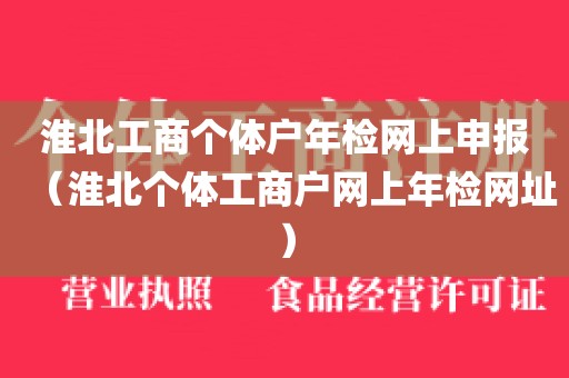 淮北工商个体户年检网上申报（淮北个体工商户网上年检网址）