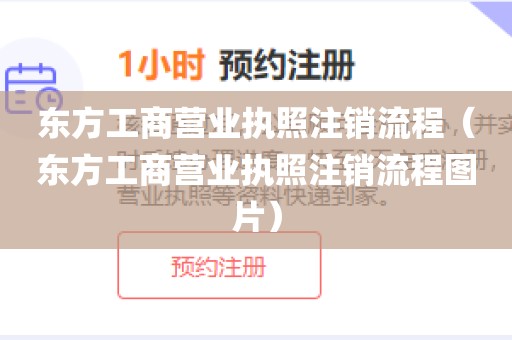 东方工商营业执照注销流程(东方工商营业执照注销流程图片)