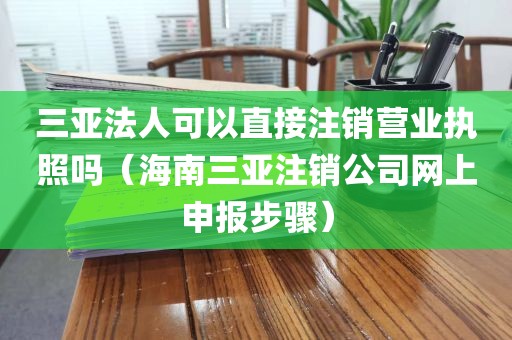 三亚法人可以直接注销营业执照吗(海南三亚注销公司网上申报步骤)