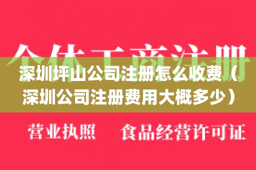 深圳坪山公司注册怎么收费（深圳公司注册费用大概多少）