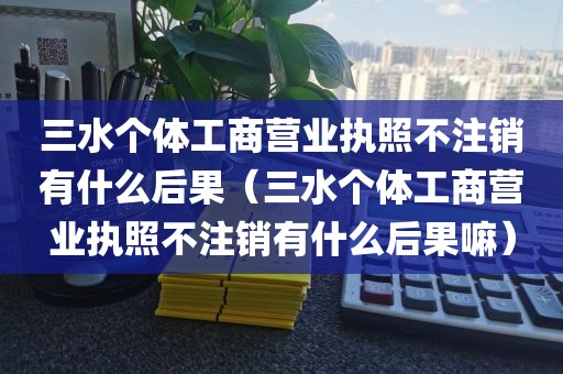 三水个体工商营业执照不注销有什么后果(三水个体工商营业执照不注销有什么后果嘛)