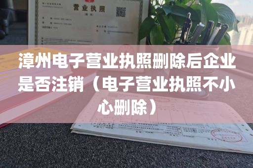 漳州电子营业执照删除后企业是否注销（电子营业执照不小心删除）