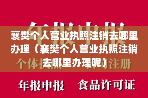 襄樊个人营业执照注销去哪里办理（襄樊个人营业执照注销去哪里办理呢）