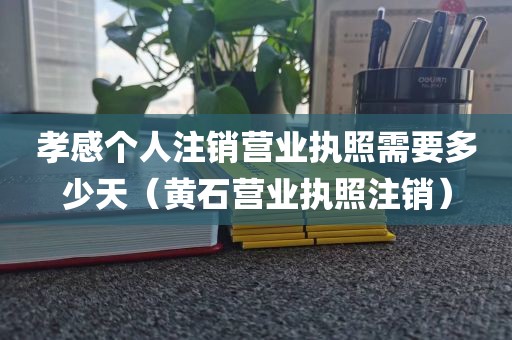 孝感个人注销营业执照需要多少天（黄石营业执照注销）