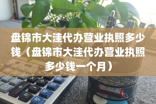 盘锦市大洼代办营业执照多少钱（盘锦市大洼代办营业执照多少钱一个月）