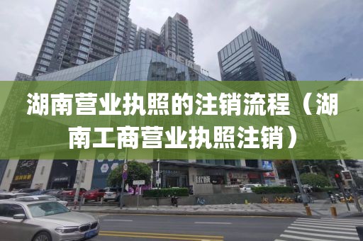 湖南营业执照的注销流程（湖南工商营业执照注销）