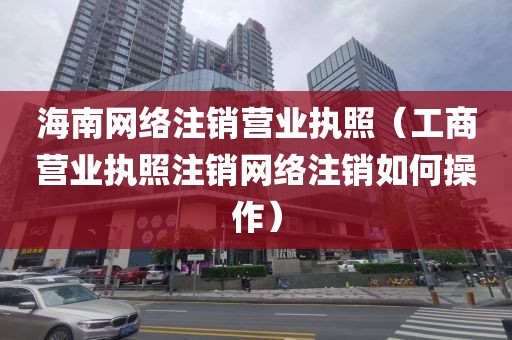 海南网络注销营业执照（工商营业执照注销网络注销如何操作）