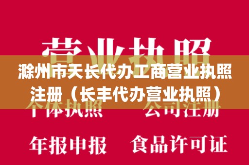 滁州市天长代办工商营业执照注册（长丰代办营业执照）
