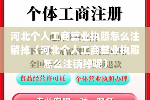 河北个人工商营业执照怎么注销掉（河北个人工商营业执照怎么注销掉呢）