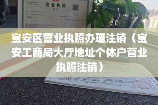 宝安区营业执照办理注销（宝安工商局大厅地址个体户营业执照注销）