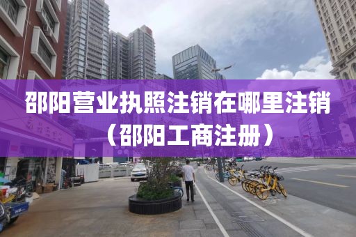 邵阳营业执照注销在哪里注销（邵阳工商注册）
