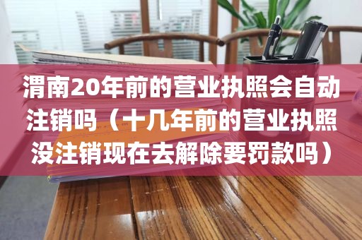 渭南20年前的营业执照会自动注销吗(十几年前的营业执照没注销现在去解除要罚款吗)