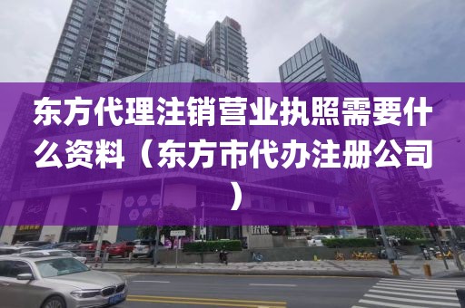 东方代理注销营业执照需要什么资料（东方市代办注册公司）