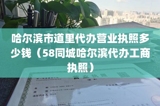 哈尔滨市道里代办营业执照多少钱(58同城哈尔滨代办工商执照)