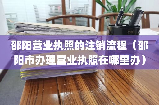 邵阳营业执照的注销流程（邵阳市办理营业执照在哪里办）