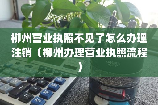 柳州营业执照不见了怎么办理注销（柳州办理营业执照流程）