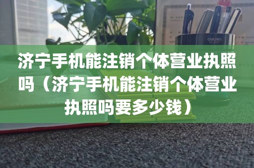 济宁手机能注销个体营业执照吗（济宁手机能注销个体营业执照吗要多少钱）