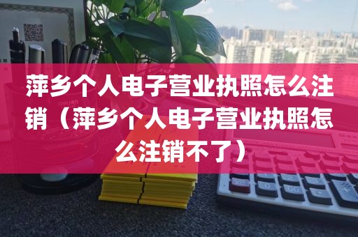 萍乡个人电子营业执照怎么注销（萍乡个人电子营业执照怎么注销不了）