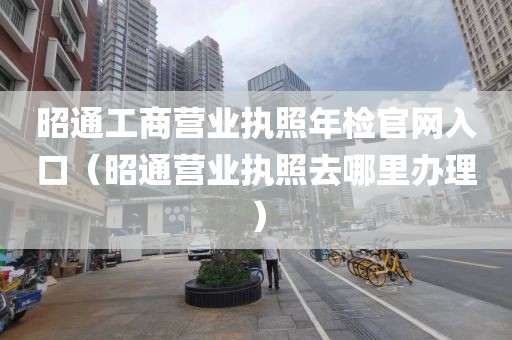 昭通工商营业执照年检官网入口(昭通营业执照去哪里办理)