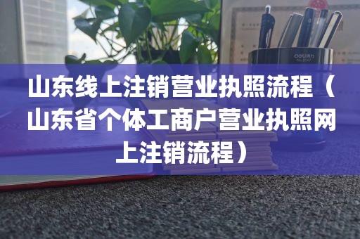 山东线上注销营业执照流程（山东省个体工商户营业执照网上注销流程）