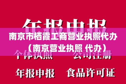 南京市栖霞工商营业执照代办(南京营业执照 代办)