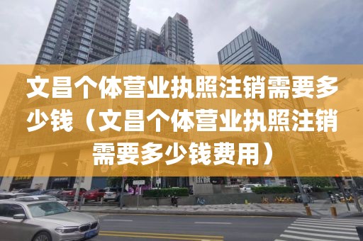 文昌个体营业执照注销需要多少钱（文昌个体营业执照注销需要多少钱费用）
